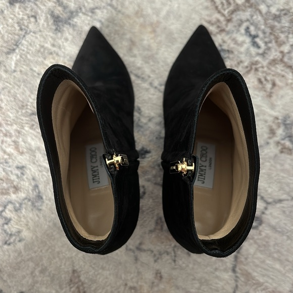Jimmy Choo Black Suede Booties - Picture 2 of 5
